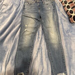 Women's Lucky Brand Distressed Blue Jeans